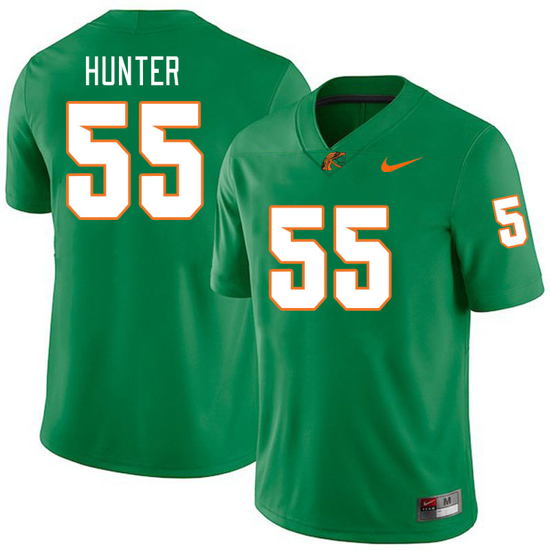 Men-Youth #55 Khalil Hunter Florida A&M Rattlers 2023 College Football Jerseys Stitched Sale-Green
